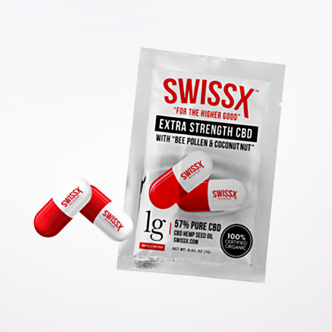 Swissx CBD Capsules (1000mg total) - 2 X 500mg Gel Capsules