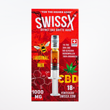 Swissx CBD Oil, Original Blend with Bee Pollen and Natural Sweeteners (1% THC, 30% CBD) - 1 gram Syringe